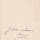 SOTILASKUVA JUHANNUKSENA 1925 LEIDILLÄ KULKEMATON KORTTI - pikkukuva 2