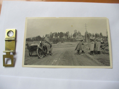 SA - kuva moottoripyörä  14x8,cm sign Forsman
