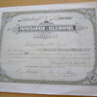 VANHA Osakekirja Privatbanken Helsingfors 1896/1917+Kupongit - pikkukuva 1