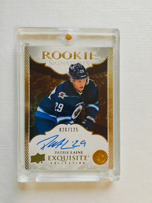 Patrik Laine - 16-17 UD Exquisite Rookie Signatures /125