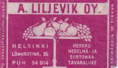 Helsinki, A. Liljevik Oy   1/12