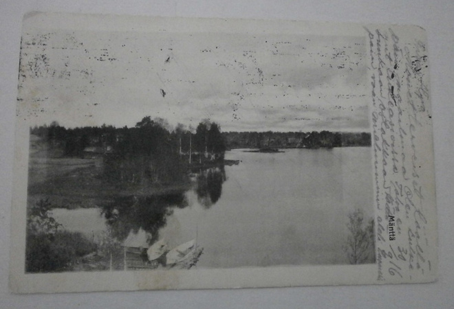 Mänttä, järvimaisemaa, vanha mv pk, p. 1916
