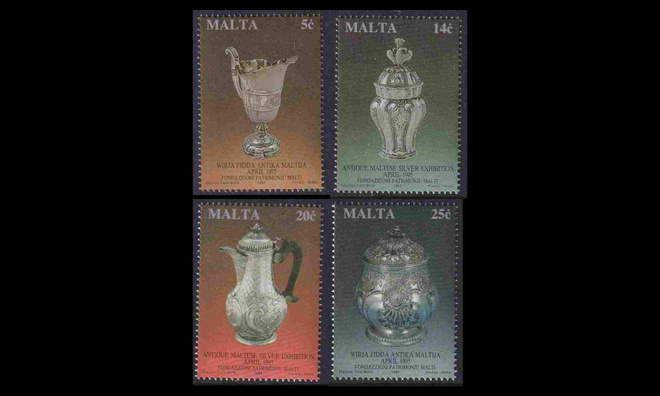 Malta 945-8 ** Vanhoja hopeaesineitä (1994)