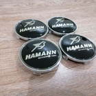 BMW vannekeskiöt – Hamann Musta-valko – 68mm (4kpl sarja) - pikkukuva 1