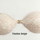 Olkaimettomat silikonirintaliivit, koko A valkea tai beige - pikkukuva 2