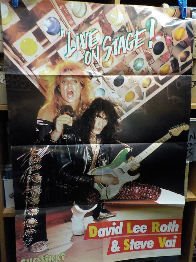 DAVID LEE ROTH & STEVE VAI FOLD-OUT JULISTE