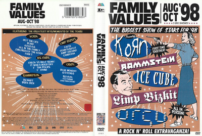 Family Values Tour '98 (DVD) MINT Korn Rammstein Limp Bizkit