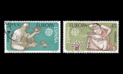Espanja 2726-7 o Europa luonnonsuojelu (1986)