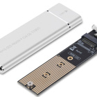 Hopeanvärinen M.2 NVMe SSD -kotelo USB 3.0 / Type C #32255 - pikkukuva 4