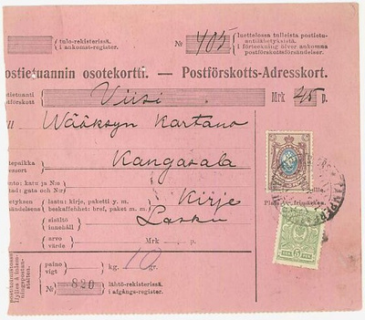 1914 postiennakkokirje