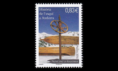 Andorra Fr 781 ** Hiihtohistoria (2014)