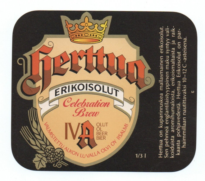 Olvi HERTTUA ERIKOISOLUT IVA ETIKETTI