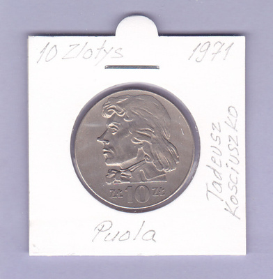 Puola 10 Zlotys v.1971 KM#50a