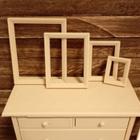 Nukkekoti miniatyyri kehykset 4 kpl 1:12 - pikkukuva 1