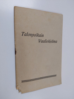 Talonpoikain vaaliohjelma