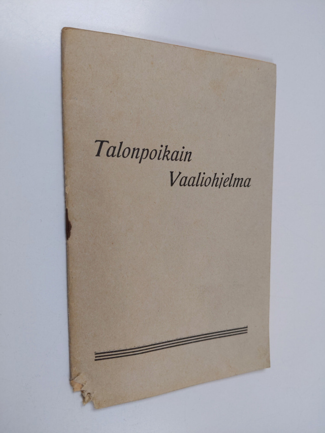 Talonpoikain vaaliohjelma