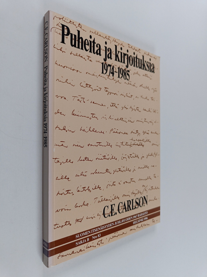C. E. Carlson : Puheita ja kirjoituksia 1974-1985