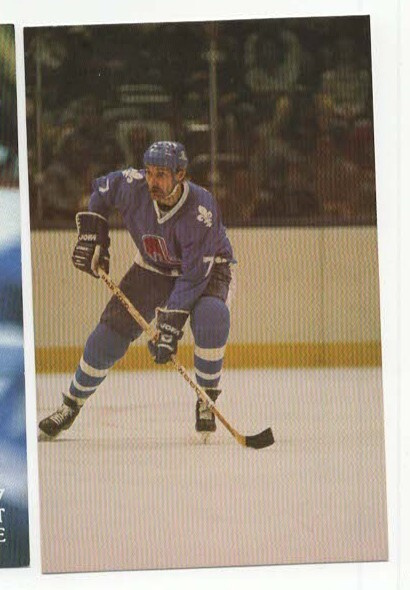 Pat Price 84-85 Quebec Nordiques Team Issue Postcard