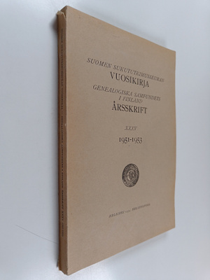 Suomen sukututkimusseuran vuosikirja; Genealogiska samfun...