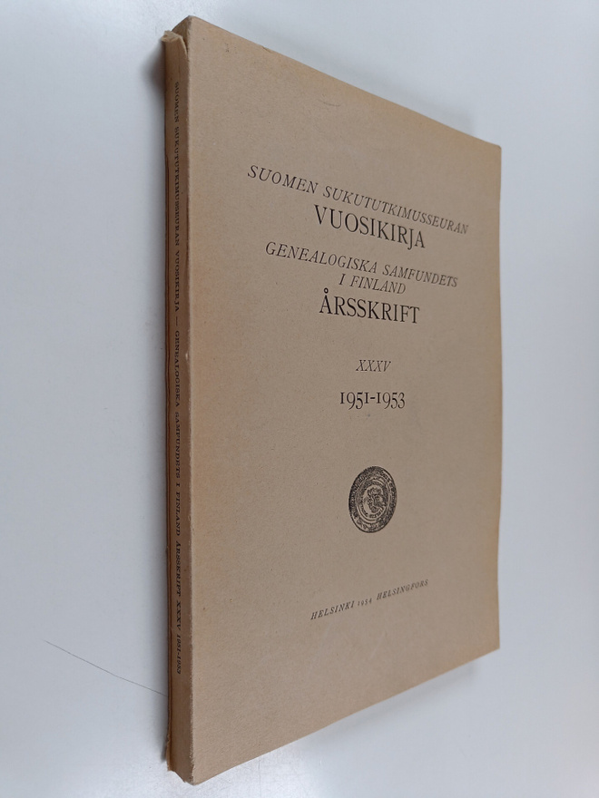 Suomen sukututkimusseuran vuosikirja; Genealogiska samfun...
