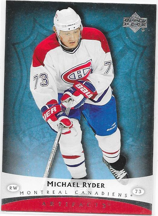 2005-06 UD Artifacts #52 Michael Ryder Montreal Canadiens