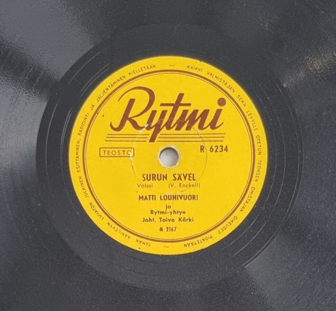 Savikiekko 1954 - Matti Louhivuori - Rytmi R 6234
