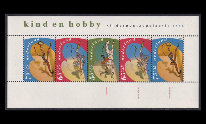 Alankomaat 1392BL34 ** Vor heet Kind harrastukset (1990)