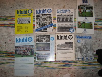 HJK Vuosikirja 1985,1986,1987,1990,1991,1992 1993,1996