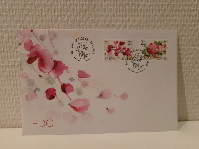 FDC- ensipäiväkuori - Kukkaloistoa 8.5.2015