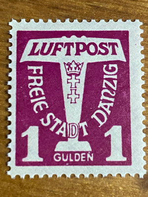 SAKSA DANZIG 1935 LENTOPOSTI**