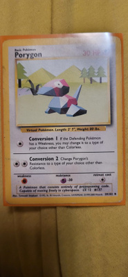 Porygon 39/102 Base set 1 card