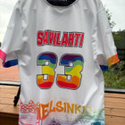 Puna-Mustat game worn Pride pelipaita #33 Valtteri Savilahti - pikkukuva 1