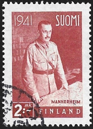 1941 Mannerheim 2 mk leimattu LaPe 250 W I 25 mm