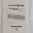 An Annotated International Bibliography of Nutrition Educ... - pikkukuva 2