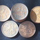 1 Mk Kupar markkoja 14 Kpl Suomi 1940- 1943 ja 1951 - pikkukuva 1
