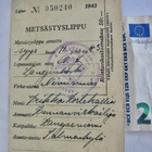 VANHA Metsästyslippu 1943 - 1944 - pikkukuva 1