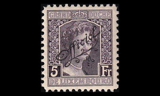 Luxemburg 107 ** Virkamerkki 5 Fr (1915)