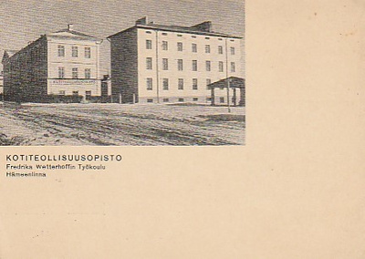 Postikortti, HÄMEENLINNA, Kotiteollisuusopisto, vanha kortti