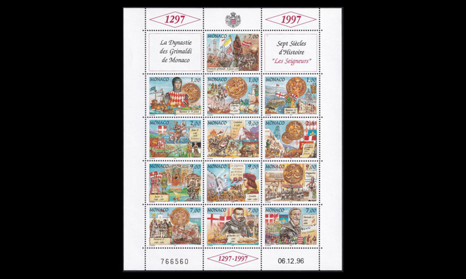 Monaco 2340-52kb ** Grimaldin dynastia 700v (1997)