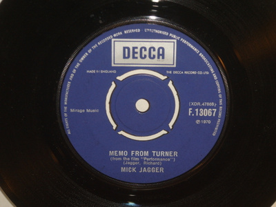 Mick Jagger 7" Memo From Turner/Natural Magic