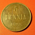 * 5 penni Cu Nikolai  II  1899 *katso kuvat - pikkukuva 1