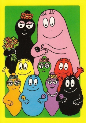 Tison: Perhe Barbapapa (postikortti)
