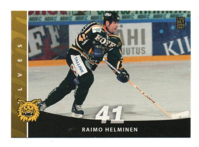 Jääkiekko n:o 52 RAIMO HELMINEN. Ilves.