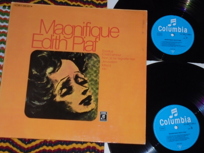 EDITH PIAF - Magnifique Edith Piaf -2x LP 1970's chanson EX-