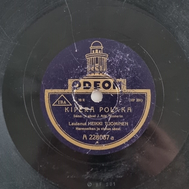 Savikiekko 1929 - Heikki Tuominen - Odeon A 228087