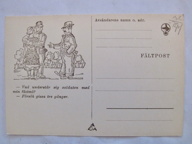 VANHA Kenttäposti SA Sarja Ruotsinkielinen