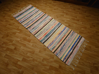 Räsymatto värikäs 197x73cm