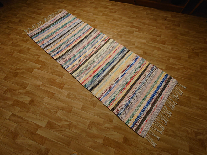 Räsymatto värikäs 197x73cm