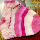 ”Pinkkiä unelmaa” - villasukat, koko 36-38 - pikkukuva 1