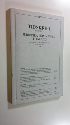 Tidskrift utgiven av Juridiska föreningen i Finland 2009/1